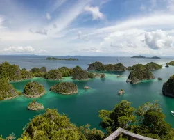 Scenic view of Raja Ampat