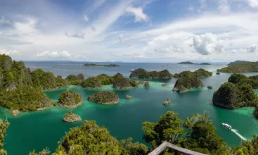 Scenic view of Raja Ampat