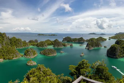 Scenic view of Raja Ampat