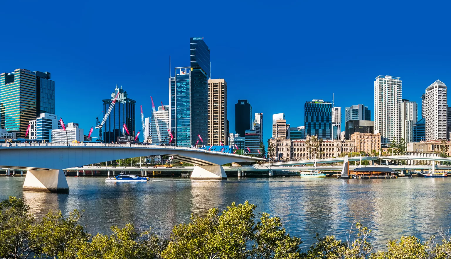 BRISBANE, AUSTRALIA, SEPT 13 2016:View of Brisbane
