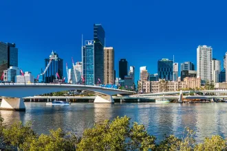 BRISBANE, AUSTRALIA, SEPT 13 2016:View of Brisbane