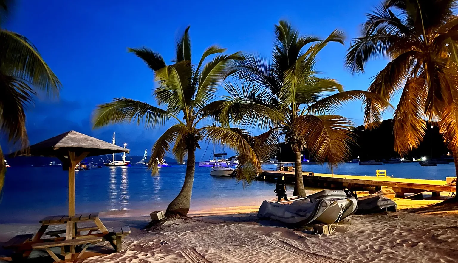 Twilight at Great Bay Beach, Jost Van Dyke , British Virgin Islands