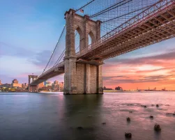 Brooklyn Bridge New York City at Dusk