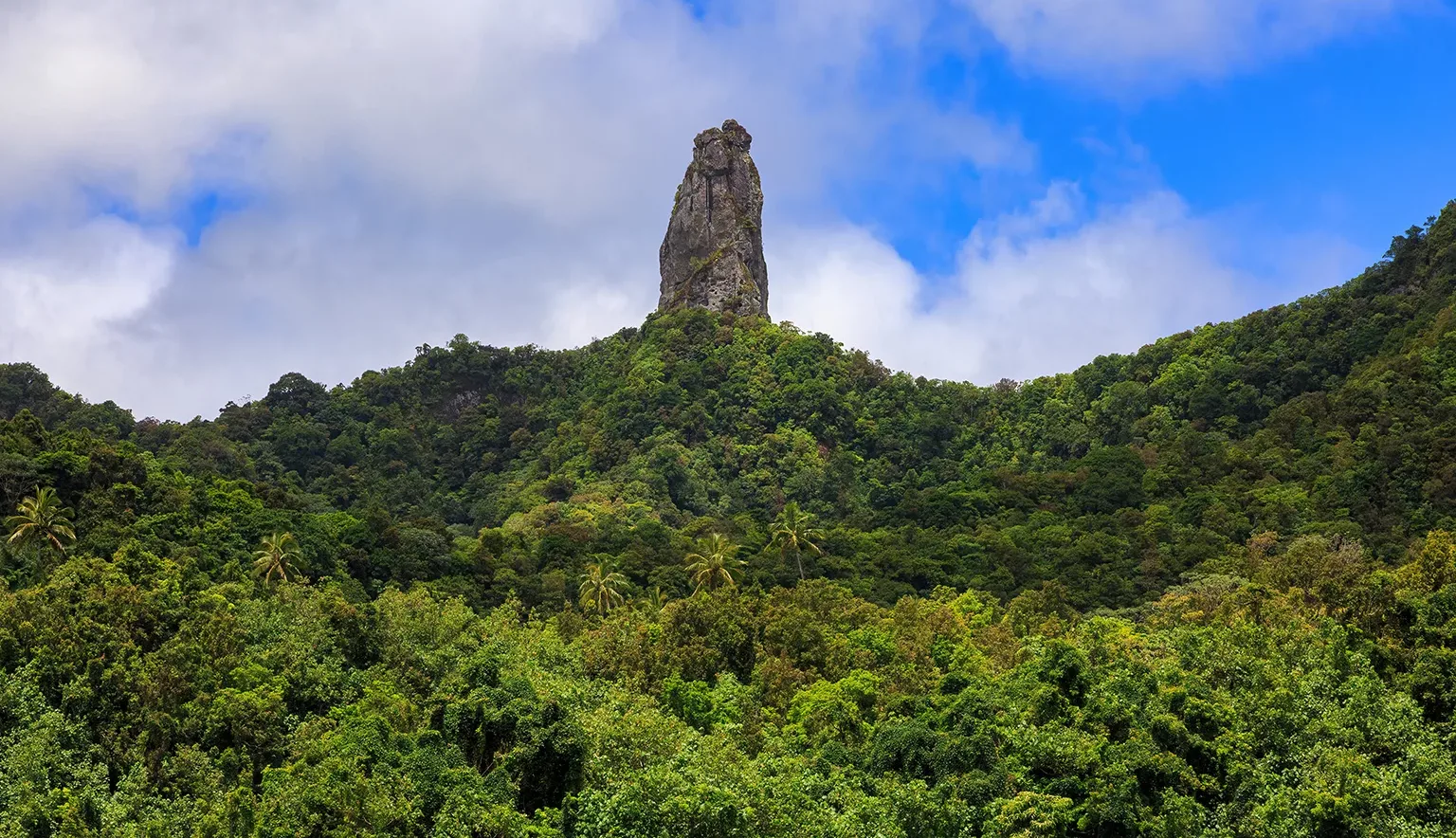 The Needle, or Te Rua Manga, a rock formation in the Cook Islands