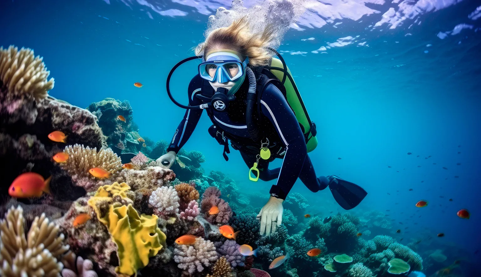 Exploring Tropical Ocean Coral Reefs: Scuba Diving Adventures in Fiji