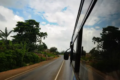 Roadtrip through Ghana in a bus