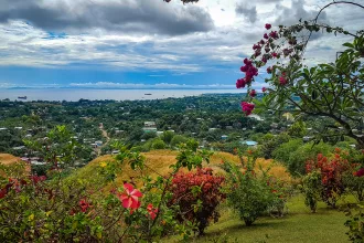 View of Honiara from the top of hill
