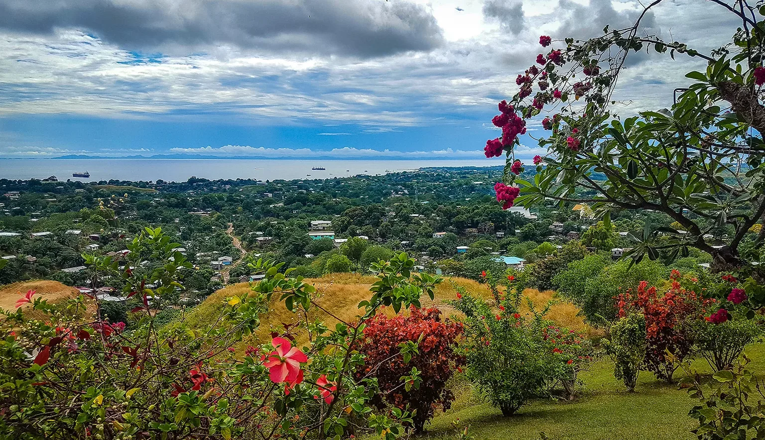View of Honiara from the top of hill