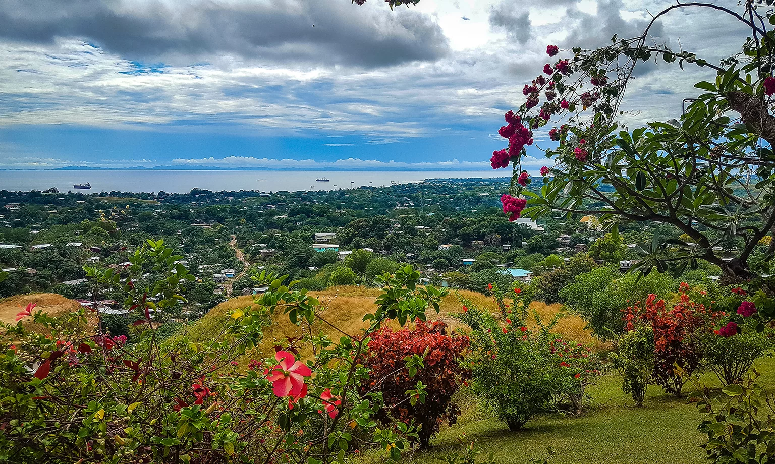 View of Honiara from the top of hill