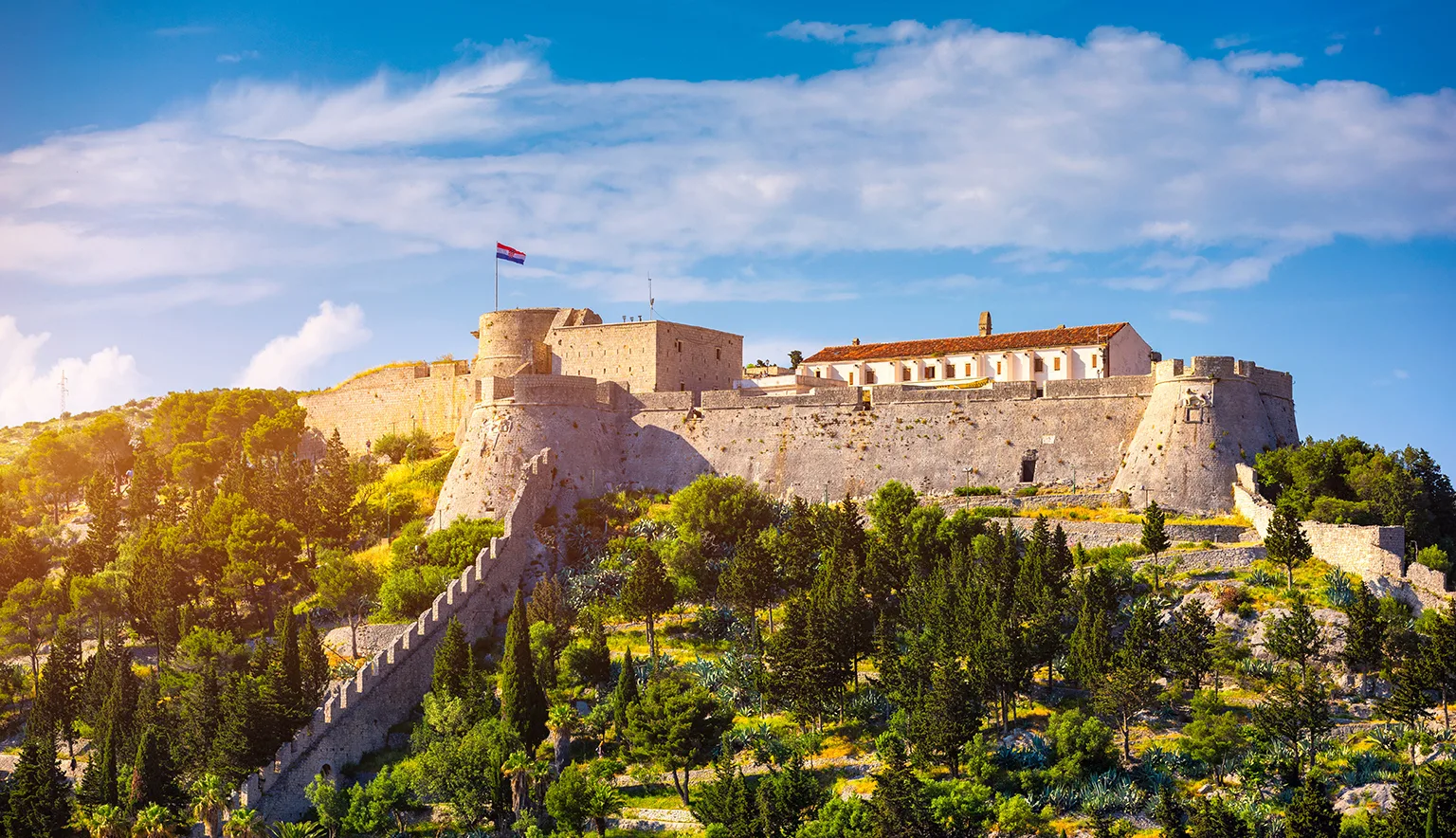The Fortica fortress (Spanish Fort or Spanjola Fortres), Hvar, Croatia