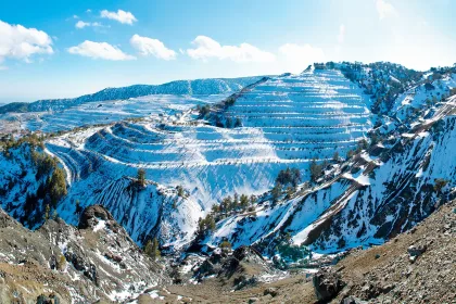 Amiantos Winter Panorama, Troodos, Cyprus