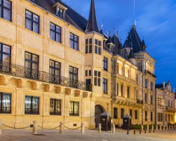 Grand Ducal Palace in the dusk, Luxembourg city
