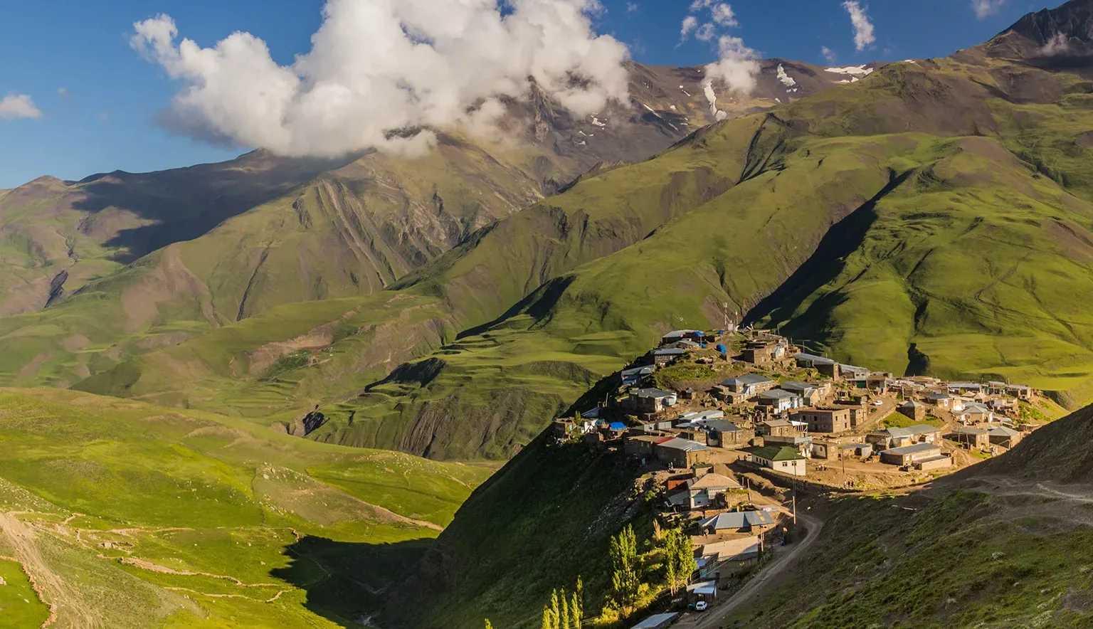 View Of Xinaliq (khinalug) Village, Azerbaijan