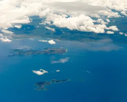 aerial view of lake malawi
