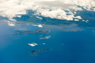 aerial view of lake malawi