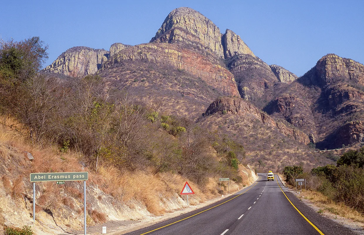 Abel Erasmus Pass is situated in the Limpopo Province, on the R36 road between Ohrigstad and Tzaneen, South Africa.