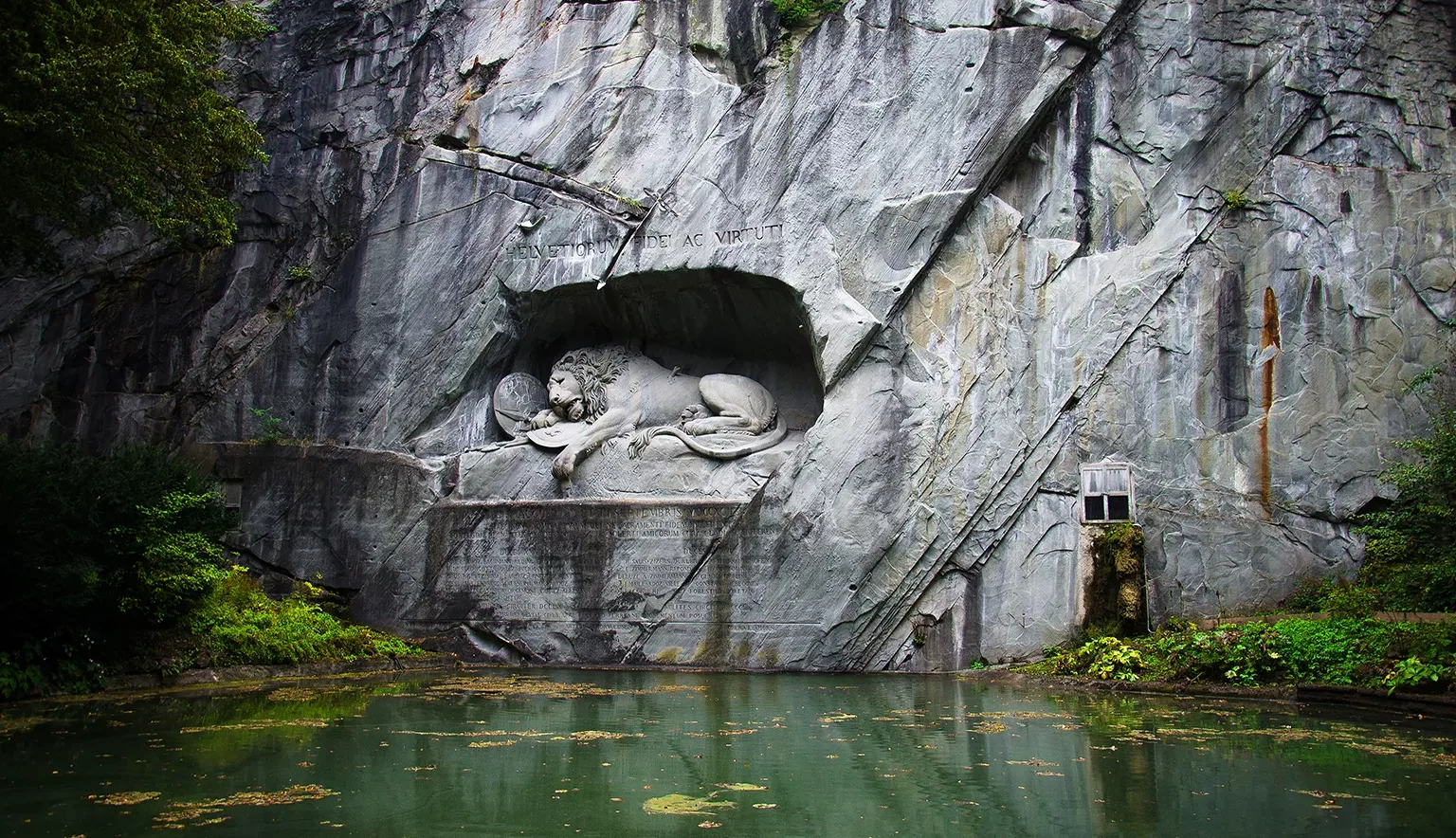 Lion Monument (Lewendenkmal), Luzern, Switzerland