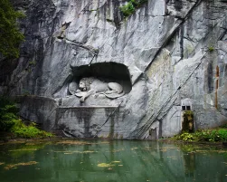 Lion Monument (Lewendenkmal), Luzern, Switzerland