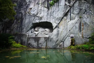 Lion Monument (Lewendenkmal), Luzern, Switzerland