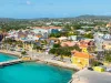 Kralendijk, capital city and harbor of Bonaire Island, Caribbean