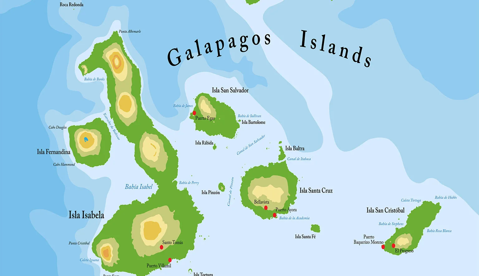 Galapagos Islands Map