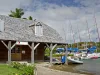 Antigua, Nelson´s Dockyard, Bootsschuppen.