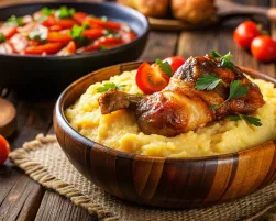 Malawi Delicious Nsima and Chicken