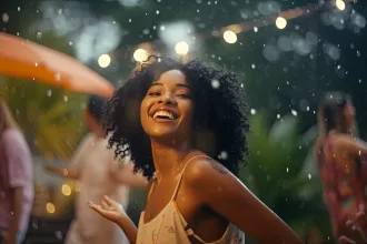 Woman Dancing in the Marianas Islands