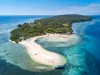 Menjangan Island, Bali, Indonesia. Aerial drone view.