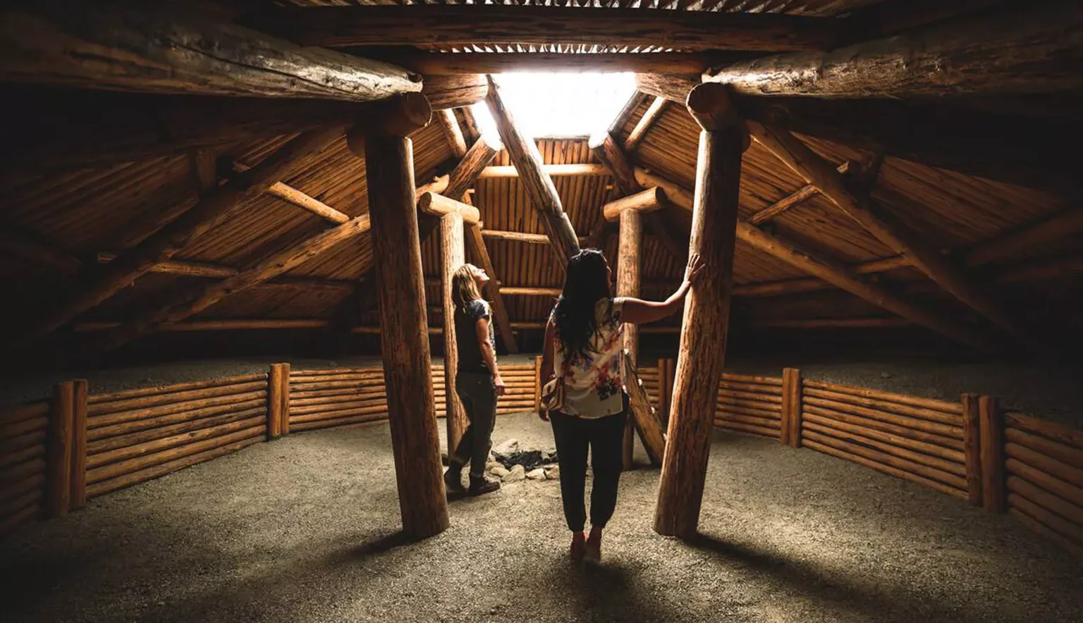 First Nations pit house at the Nk'Mip Desert Cultural Centre