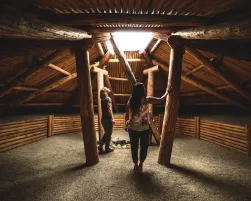 First Nations pit house at the Nk'Mip Desert Cultural Centre