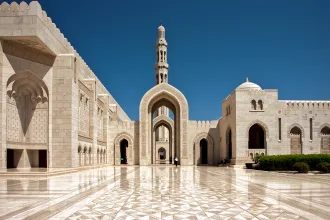 Sultan Qaboos Grand Mosque. Sultanate of Oman.