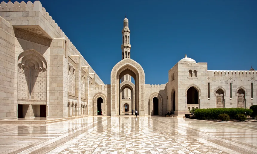 Sultan Qaboos Grand Mosque. Sultanate of Oman.