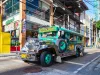 Jeepneys are popular public transport in the Manila city in Philippines, they made from old US military jeeps
