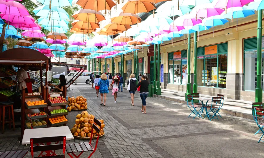 Port Louis, Republic of Mauritius - july 28 2014 : Port Louis in Mauritius Republic