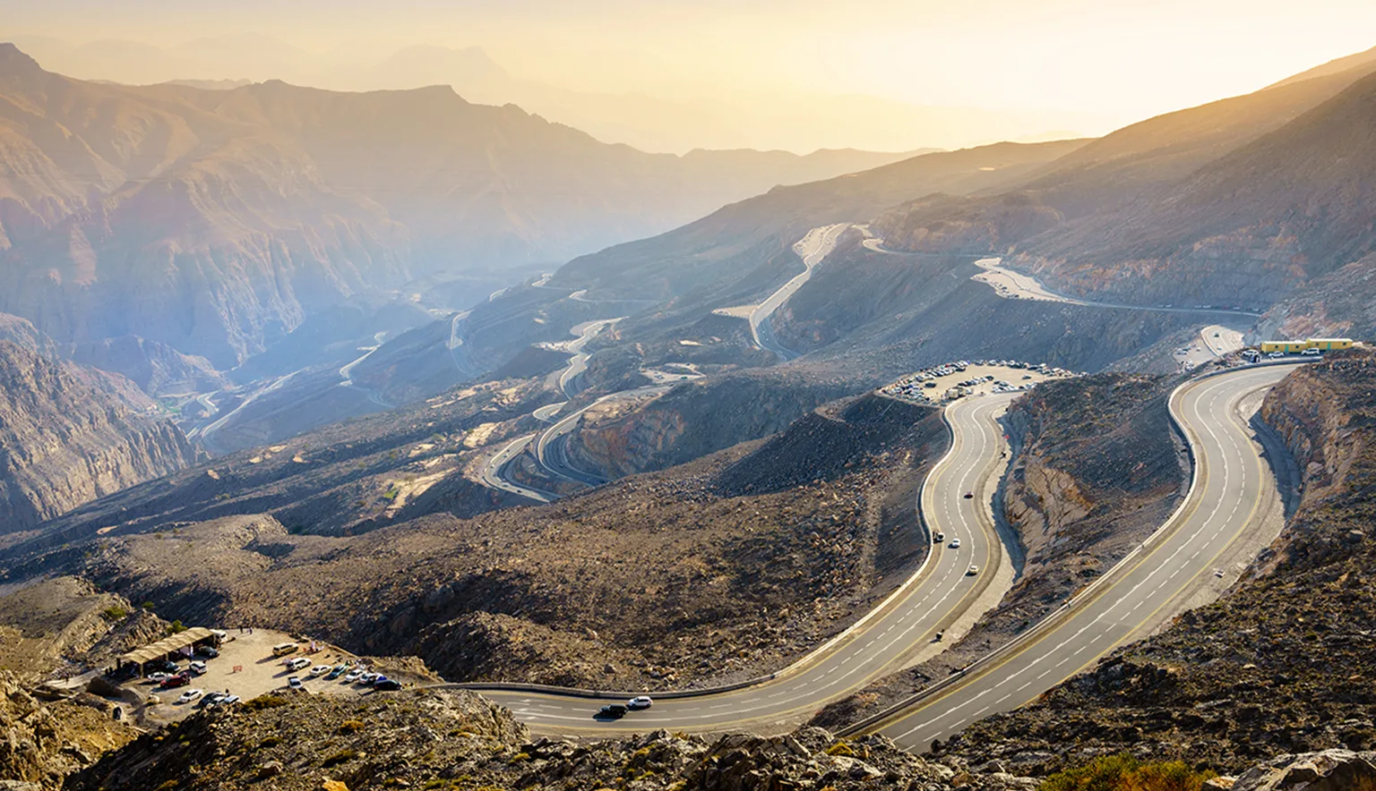 Jebel Jais road in UAE