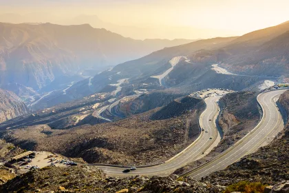 Jebel Jais road in UAE