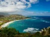 A view over St. Kitts Island - getting to and around St Kitts