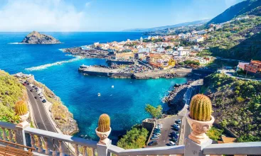 Landscape with Garachico town of Tenerife, Canary Islands, Spain