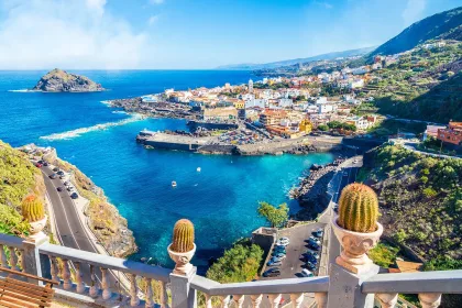 Landscape with Garachico town of Tenerife, Canary Islands, Spain