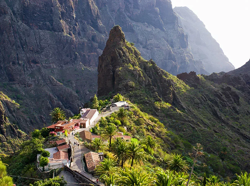 Mountains around famous Masca village on Tenerife, Spain