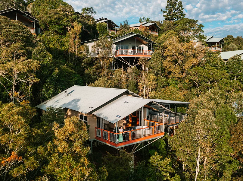 Female Couple staying in a Villa at O'Reilly's Rainforest Retreat