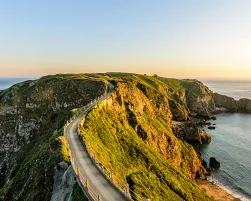 sark summer view coastline with cliffs la coupe