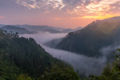 Beautiful landscape in southwestern Uganda