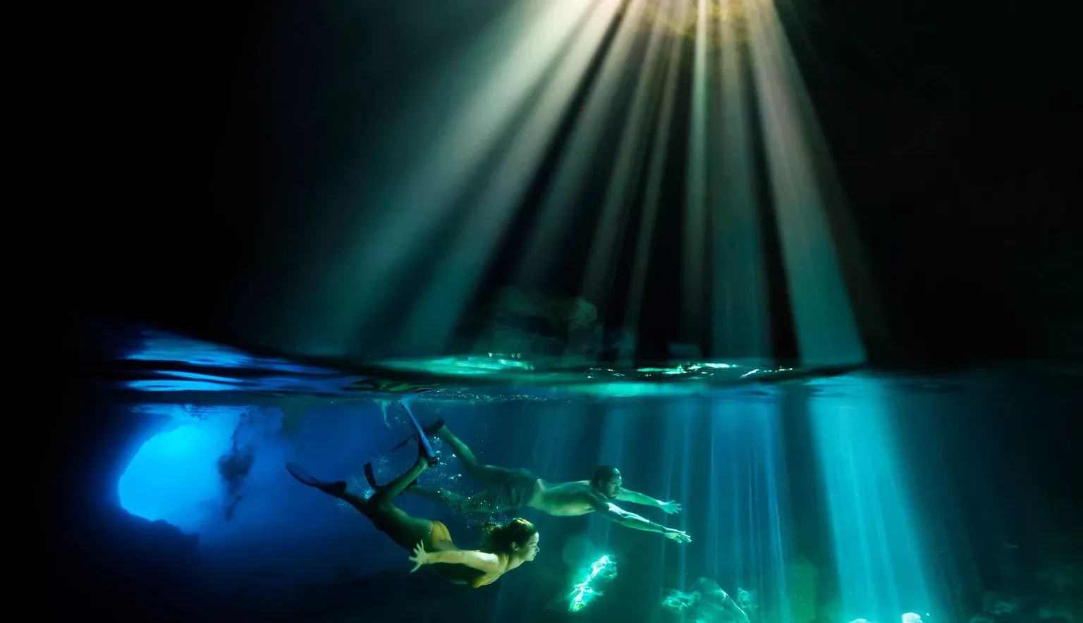 Underwater swimming in Vanuatu